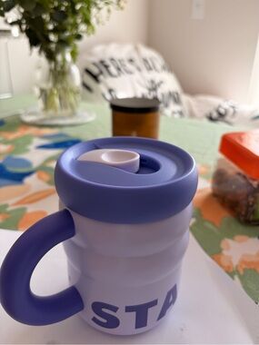 Starbucks Lavender Ripple Mug Stainless Lid Cup Summer 2026